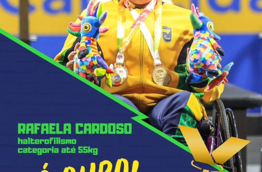  Atleta de halterofilismo de Nova Aliança conquista medalha de ouro no Parapan de Jovens