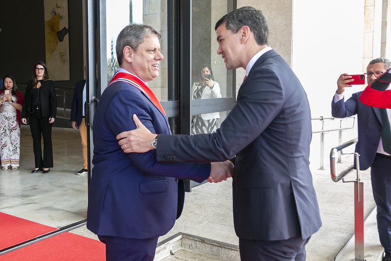 Governador de SP recebe presidente eleito do Paraguai para debater cooperação e investimentos