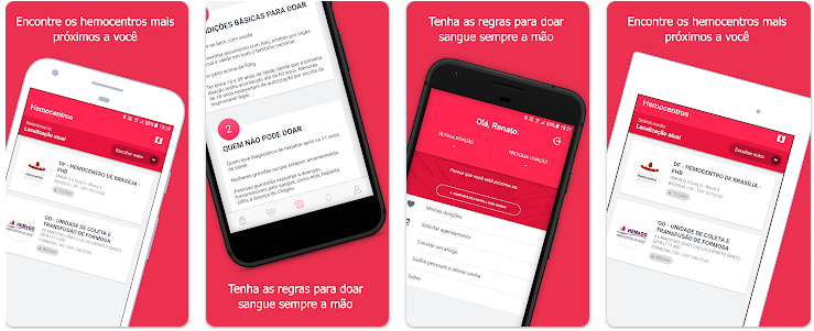  Aplicativo Hemovida facilita a doação voluntária de sangue