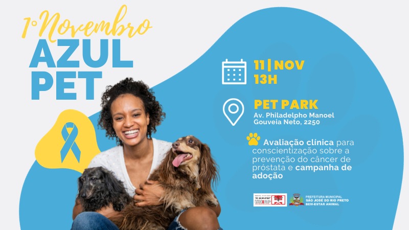  Bem-estar Animal promove o 1º Novembro Azul Pet