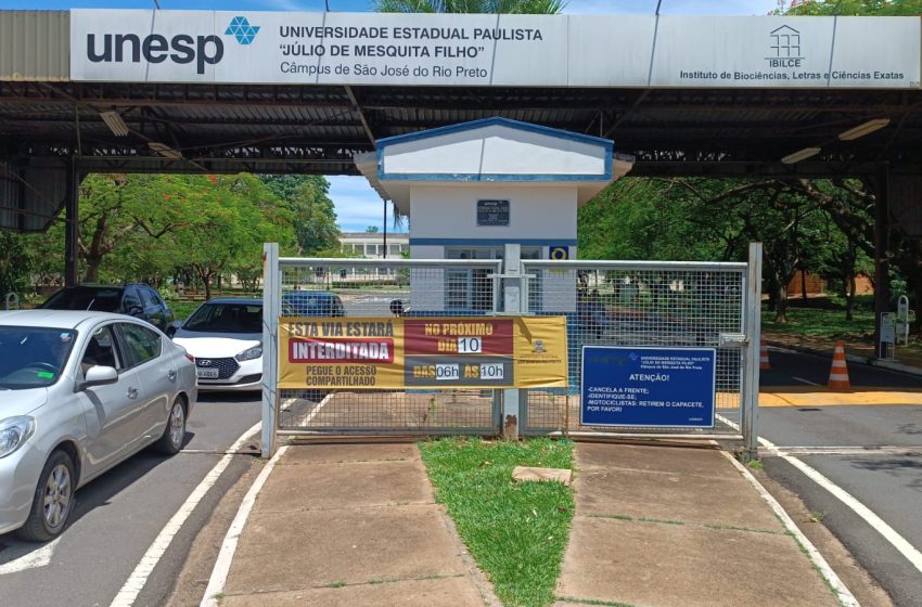  Região da Unesp terá interdições na manhã deste domingo