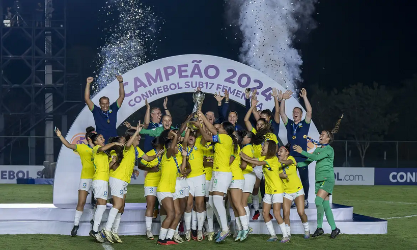  Seleção feminina goleia Paraguai e fatura penta em Sul-Americano Sub17