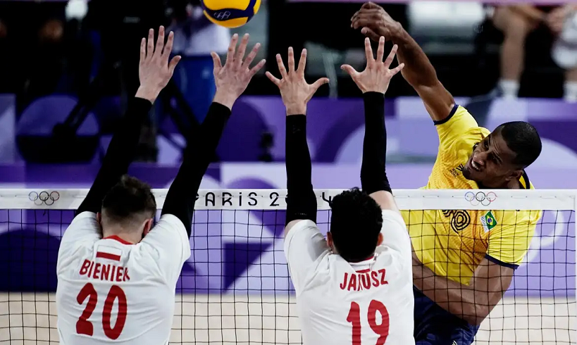  Vôlei: seleção masculina leva virada da Polônia, o 2º revés em Paris