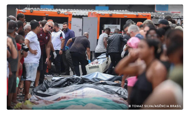  Moradores retiram cerca de 60 corpos em área de mata após operação